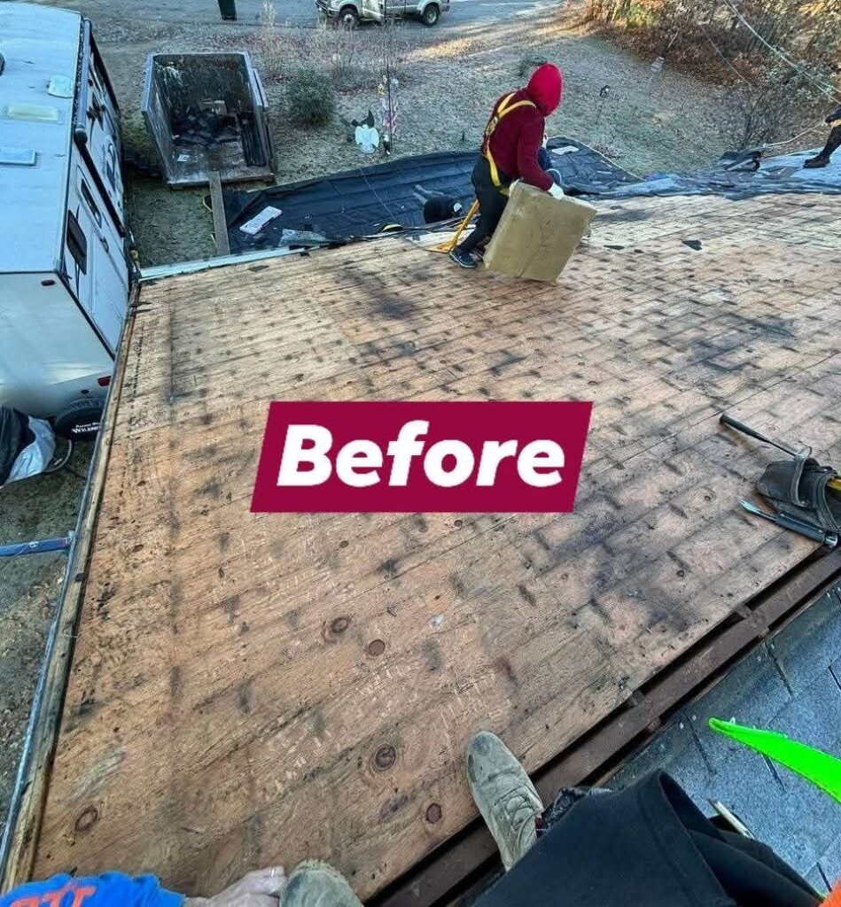 before roofing in maine area